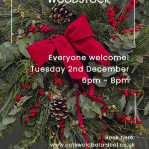 Christmas Wreath Making at The Kings Arms pub Woodstock